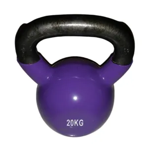 1 Piece Kettlebell Vinyl Purple 20kg