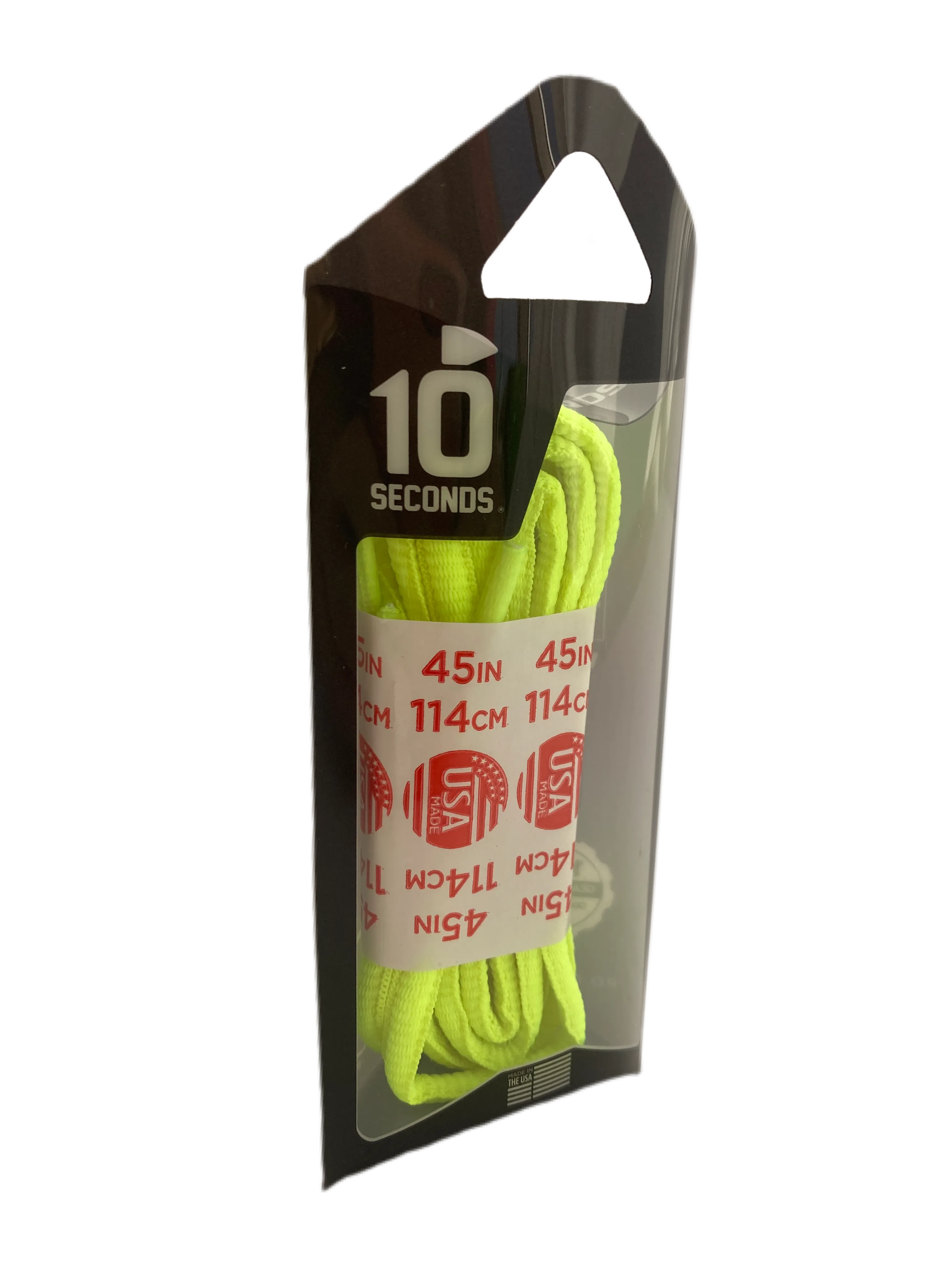 10 Seconds ® Athletic Oval Laces | Neon Yellow