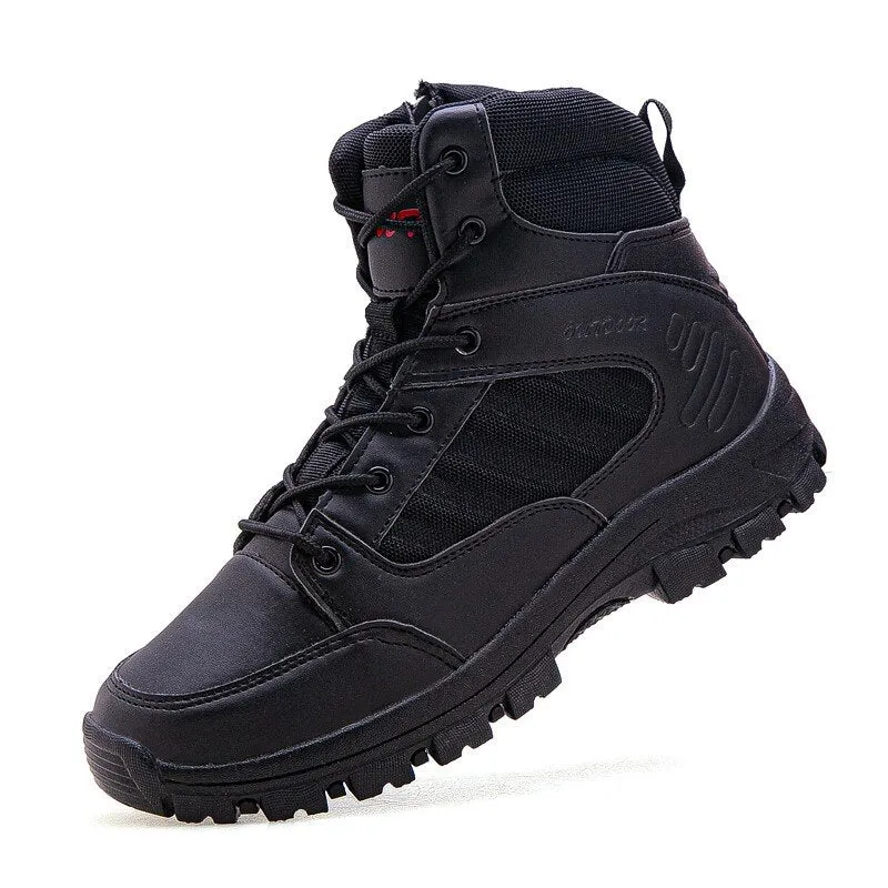 2019 Men Desert Tactical Shoes Military Combat Boots Comfortable Outdoor Hiking Trekking Boots for Men Mountain Sneakers