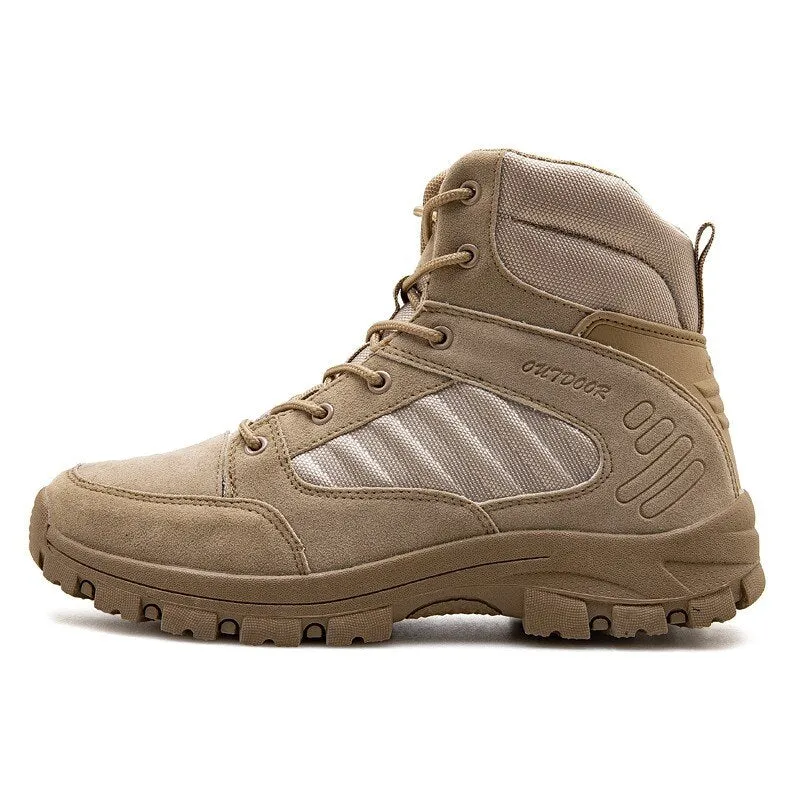 2019 Men Desert Tactical Shoes Military Combat Boots Comfortable Outdoor Hiking Trekking Boots for Men Mountain Sneakers