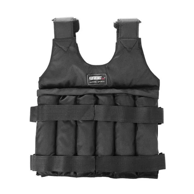 20kg/50kg Loading Weighted Vest Boxing Training Workout Fitness Equipment Adjustable Jacket