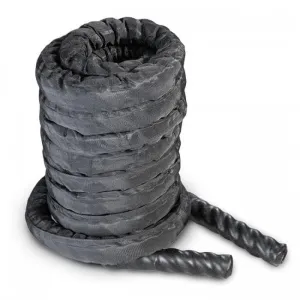 20m Battle Rope, Black - 50mm (2") Waterproof Casing