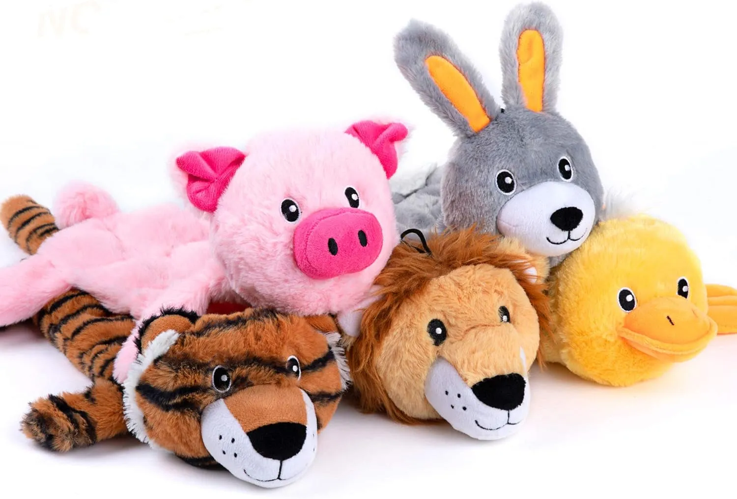 5 PCS Crinkle Dog Squeaky Toys