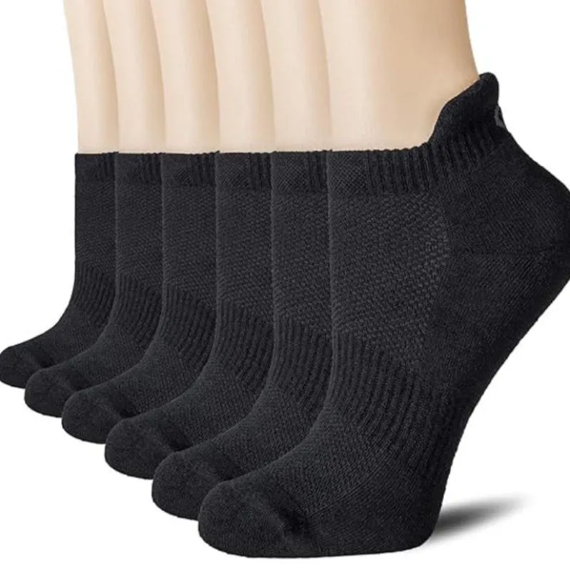 6 Pair Sports Running Socks – Cushioning and Support