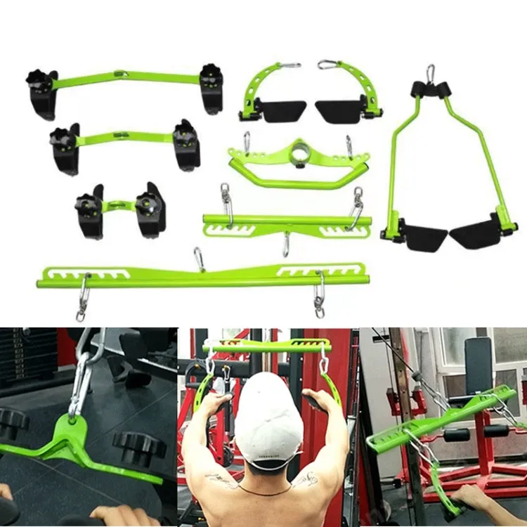 8pcs/set Lat Pull Down Grips Handle Back Blaster Strength Training Home Gym Rowing Machine Attachments