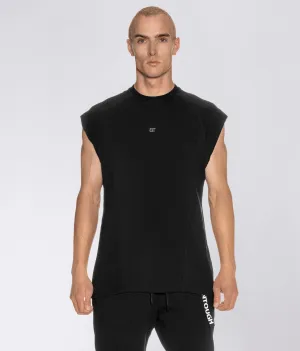 950 . Viscose Regular-Fit Shoulder Drop T-Shirt - Black