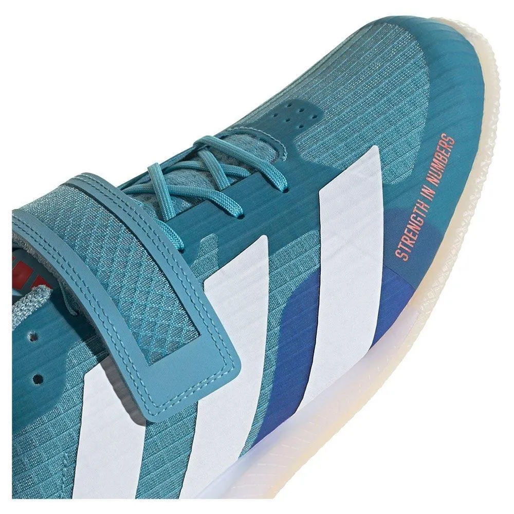 Adidas Adipower 3 Weightlifting Boots - Blue/White