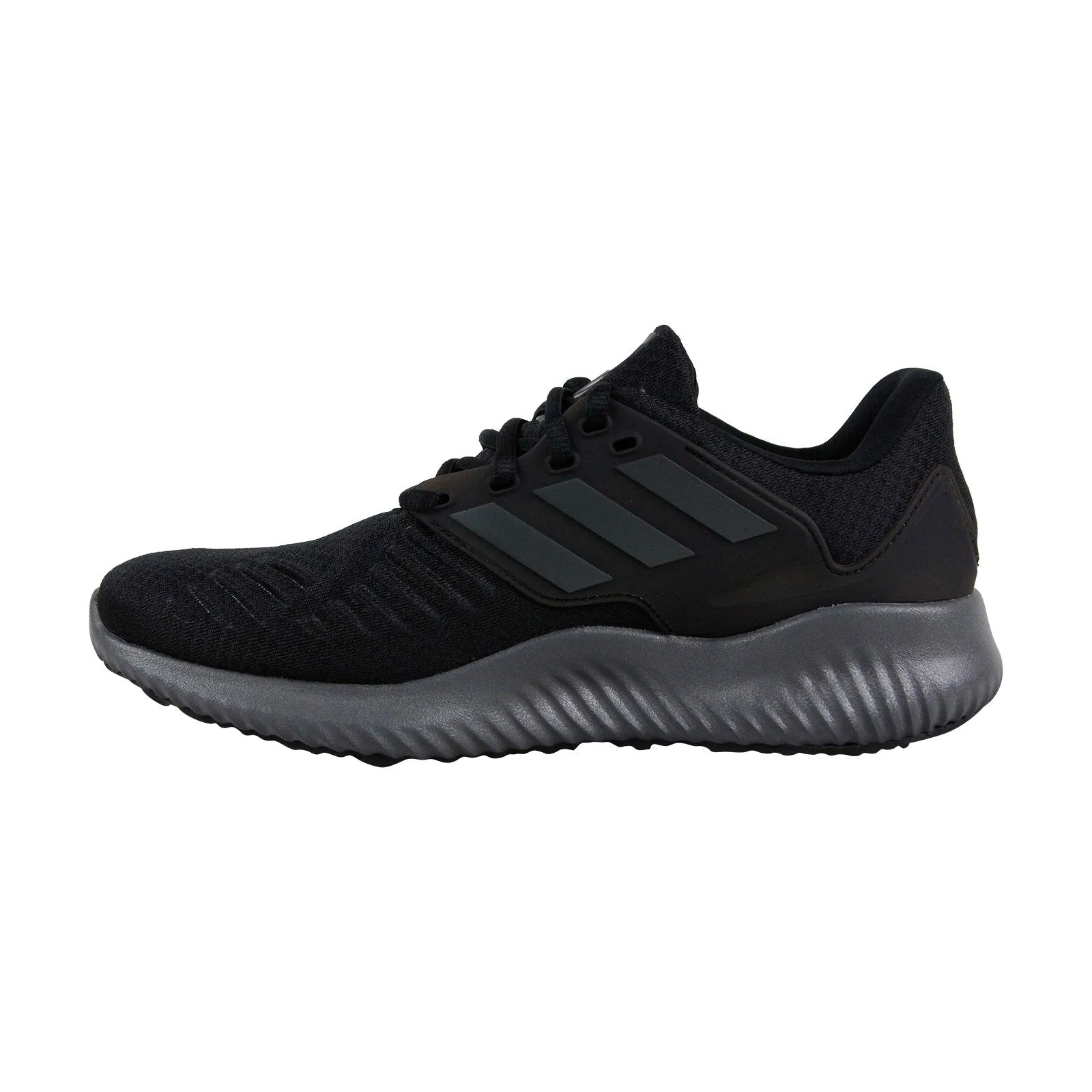 Adidas Alphabounce Rc AQ0551 Mens Black Canvas Lace Up Athletic Running Shoes