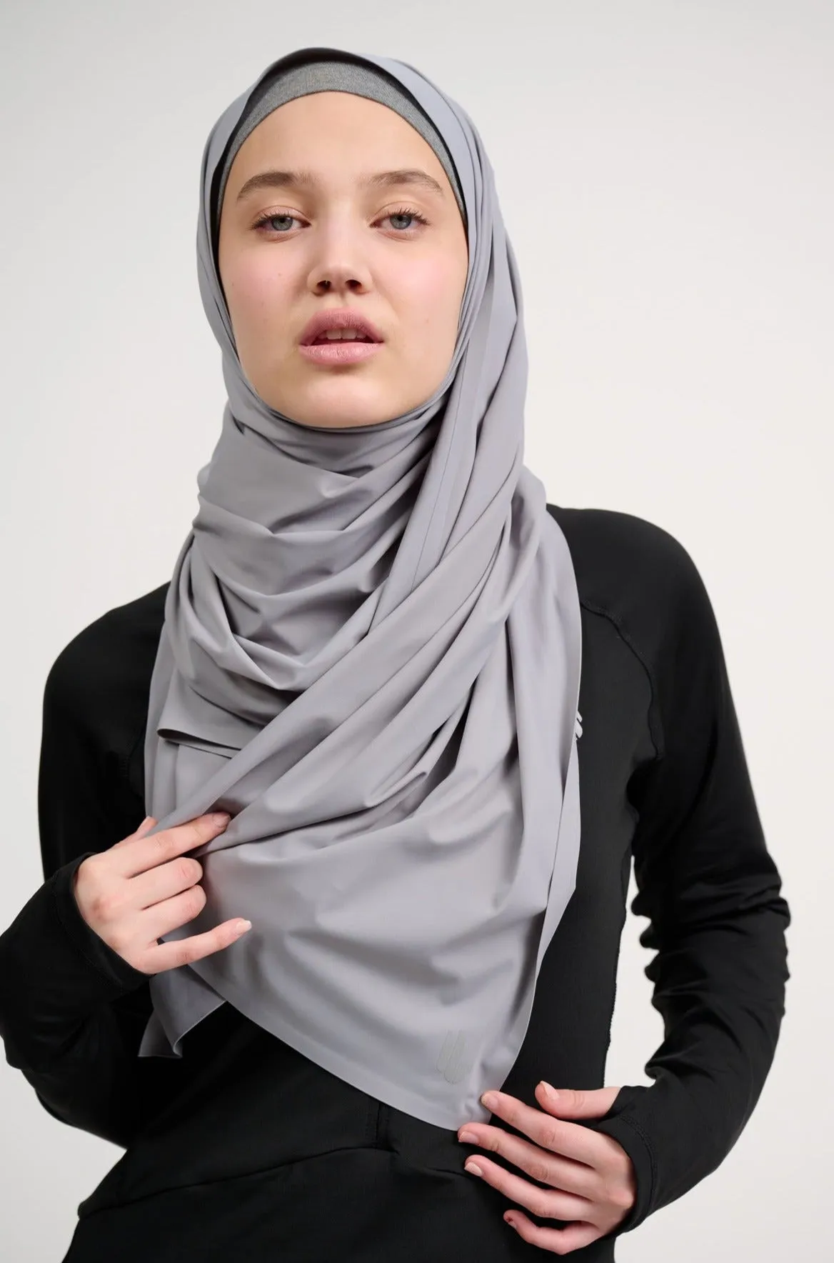 Aeroflex Sports Hijab Shawl- Grey