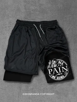 All Pain No Gains Performance Training Shorts