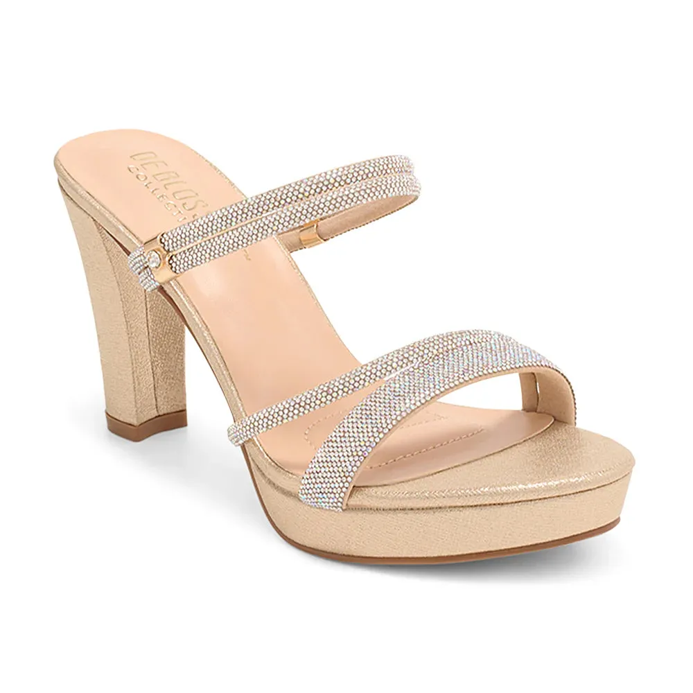 AMARA-28 3.5" Block Heel | Black, Nude