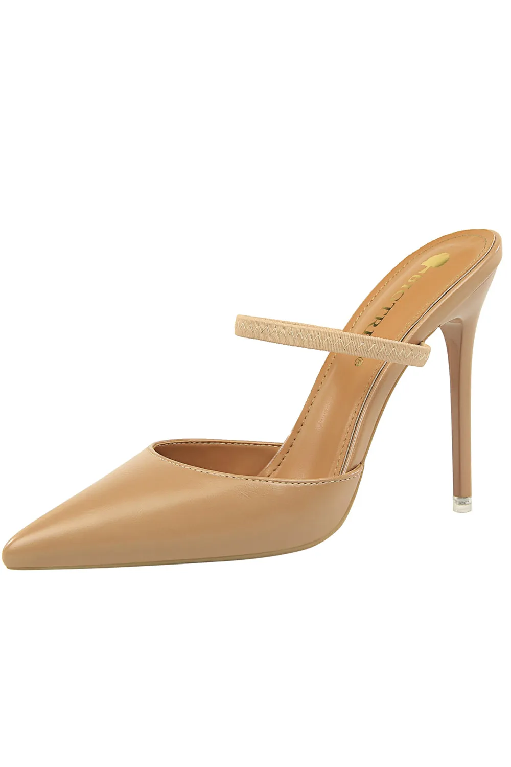 Apricot Stiletto Pointy Heels