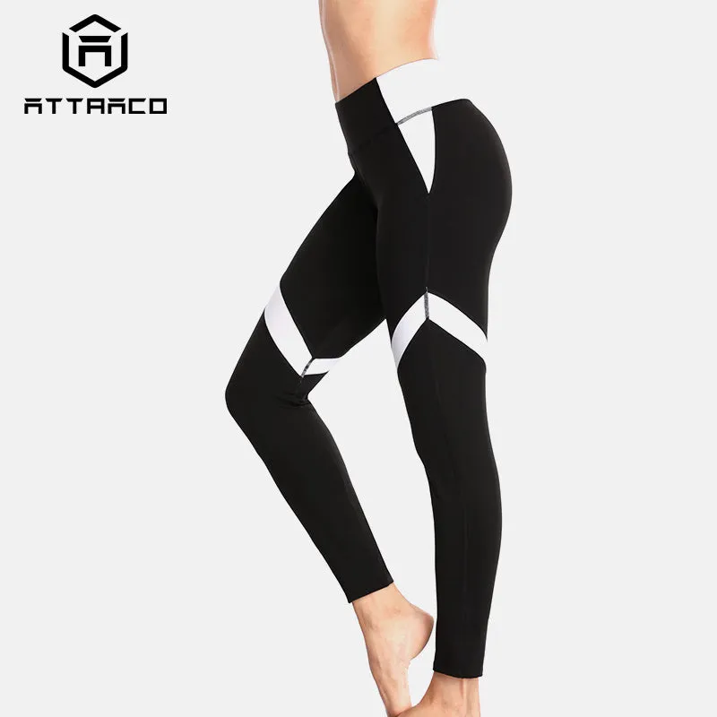 ATTRACO  Full Length High Waist Fitness Workout Active Wear Leggings for Women