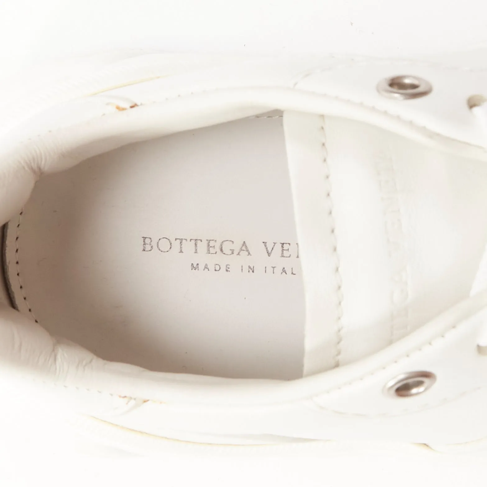 BOTTEGA VENETA Speedster white leather panelled red soled dad sneakers EU37