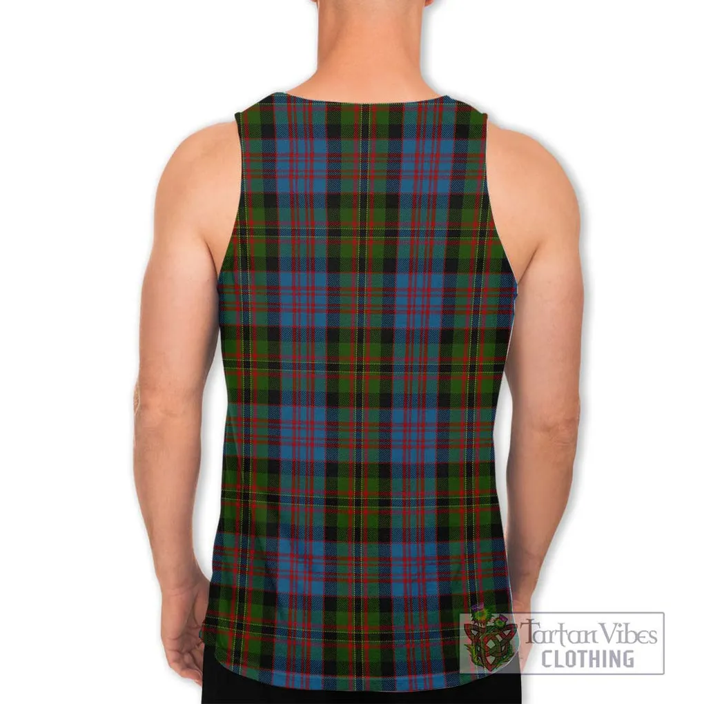 Bowie Tartan Men's Tank Top with Family Crest DNA In Me Style