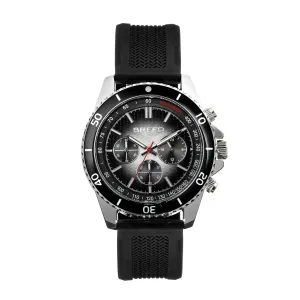 Breed Tempo Chronograph Strap Watch - Black