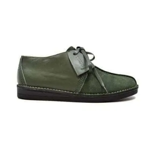 British Walkers Kingston Desert Trek Men's Green Leather and Suede