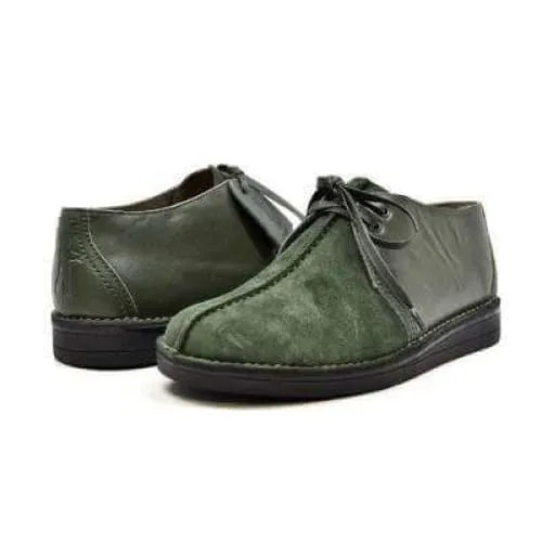 British Walkers Kingston Desert Trek Men's Green Leather and Suede