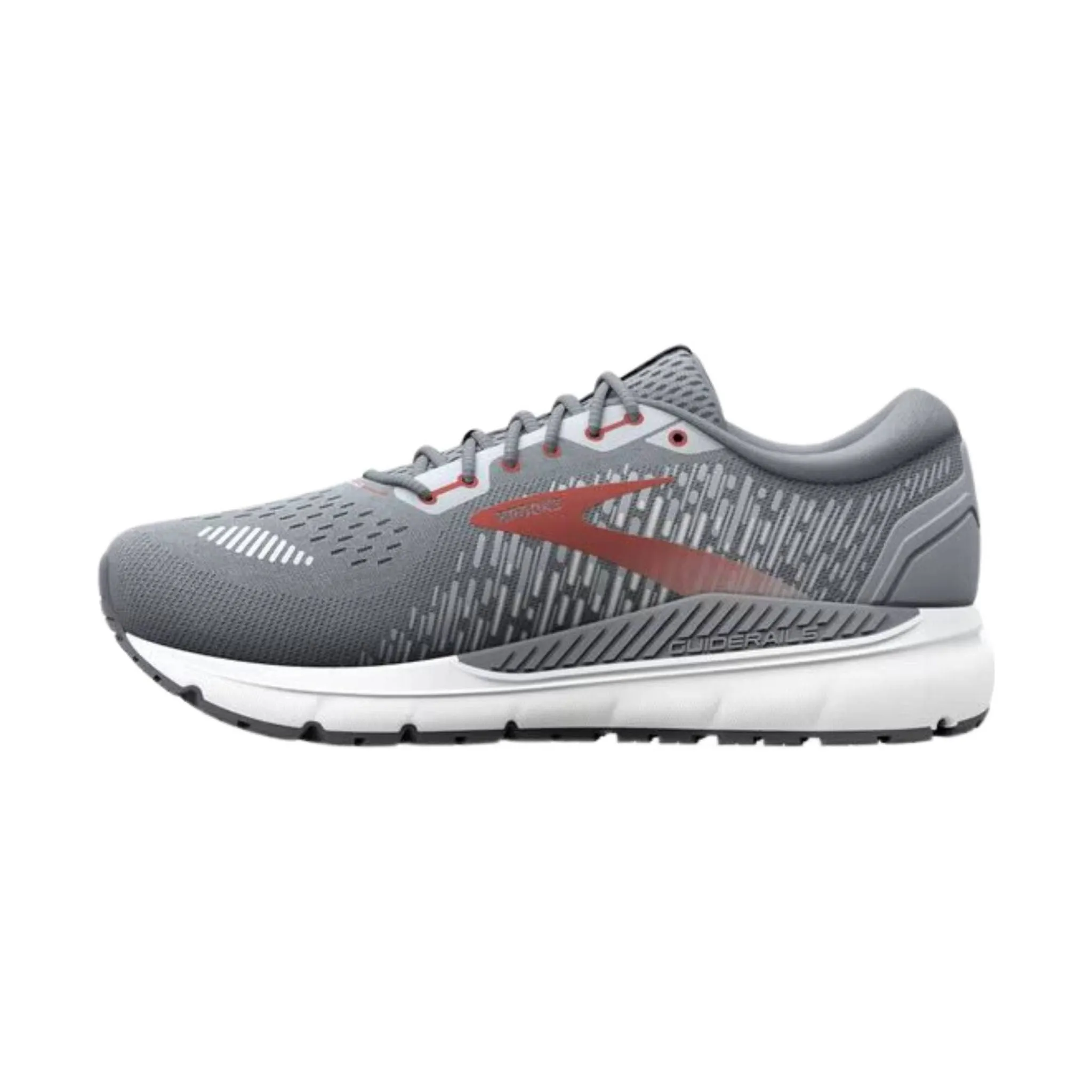 Brooks Men's Addiction GTS 15 Running Shoes - Grey/Ebony/Chili Oil