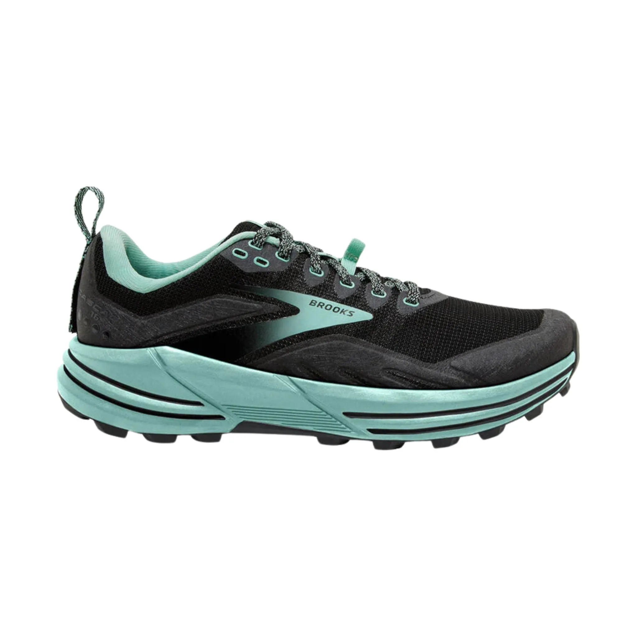 Brooks Women's Cascadia 16 Trail Running Shoes - Black/Ebony/Yucca