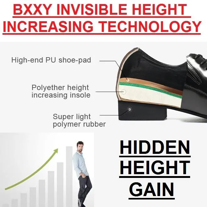 BXXY 3 Inch (7.6 cm) Hidden Height Increasing Casual Roman Sandals for Men