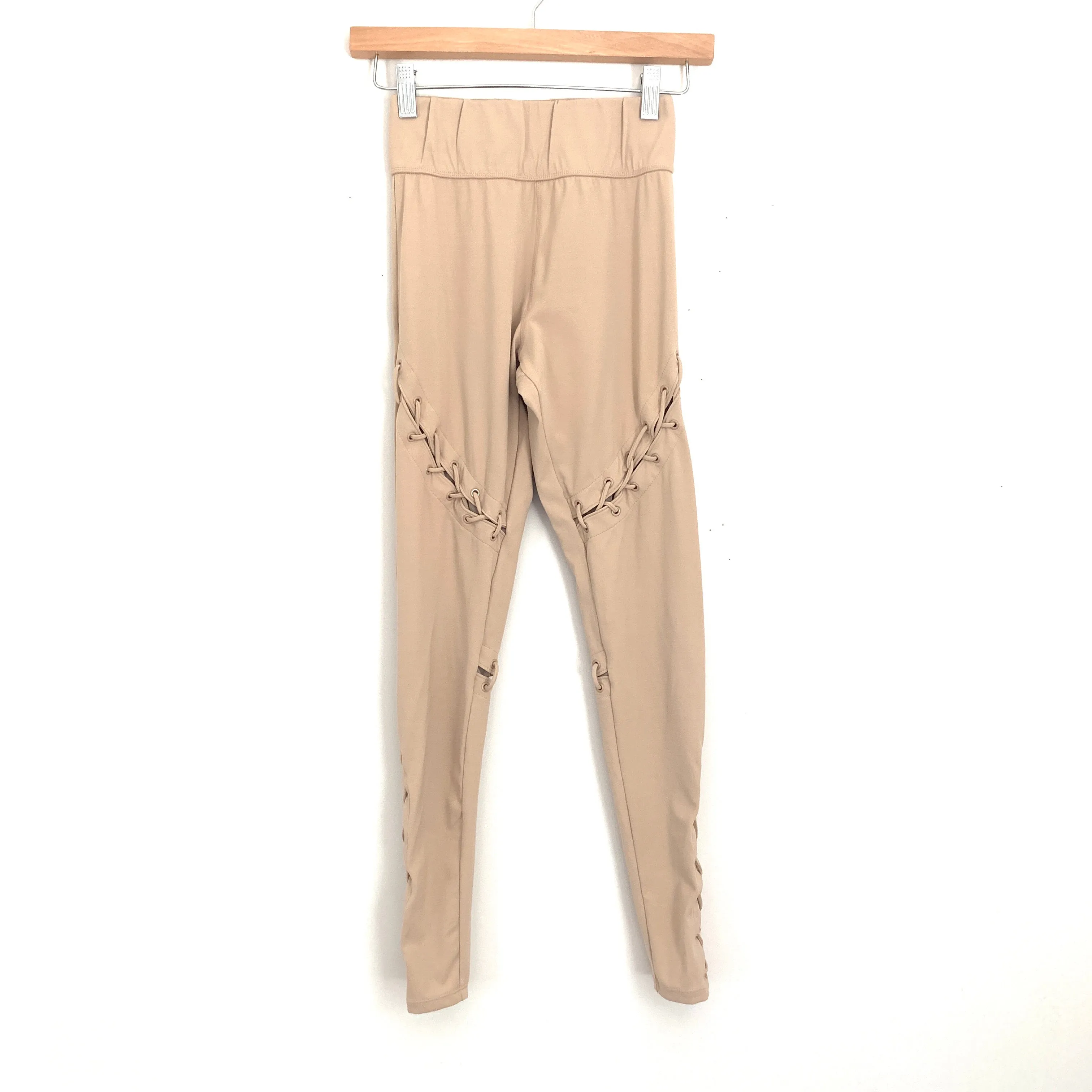 Carbon38 Nude Lace Up Legging- Size S (Inseam 26”) *see notes!