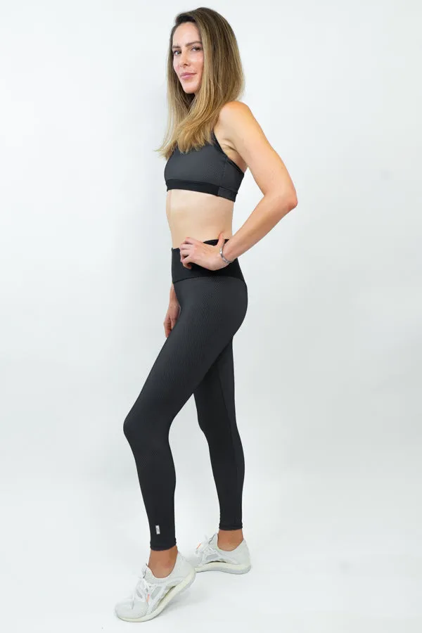 Charlie Booty Legging - Black/Grey