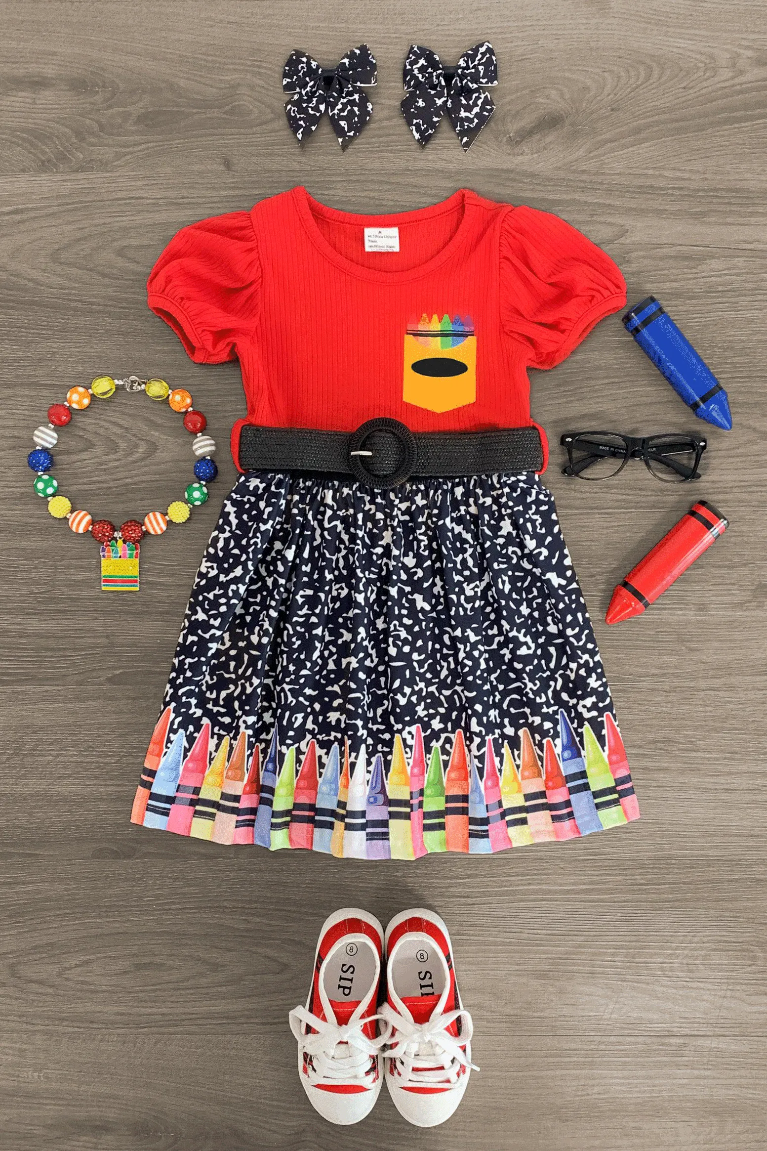 Composition Crayon Dress