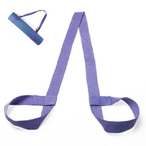 Cotton Rope Yoga Mat Strap Multifunctional Strapping Strap, Color:Light Purple