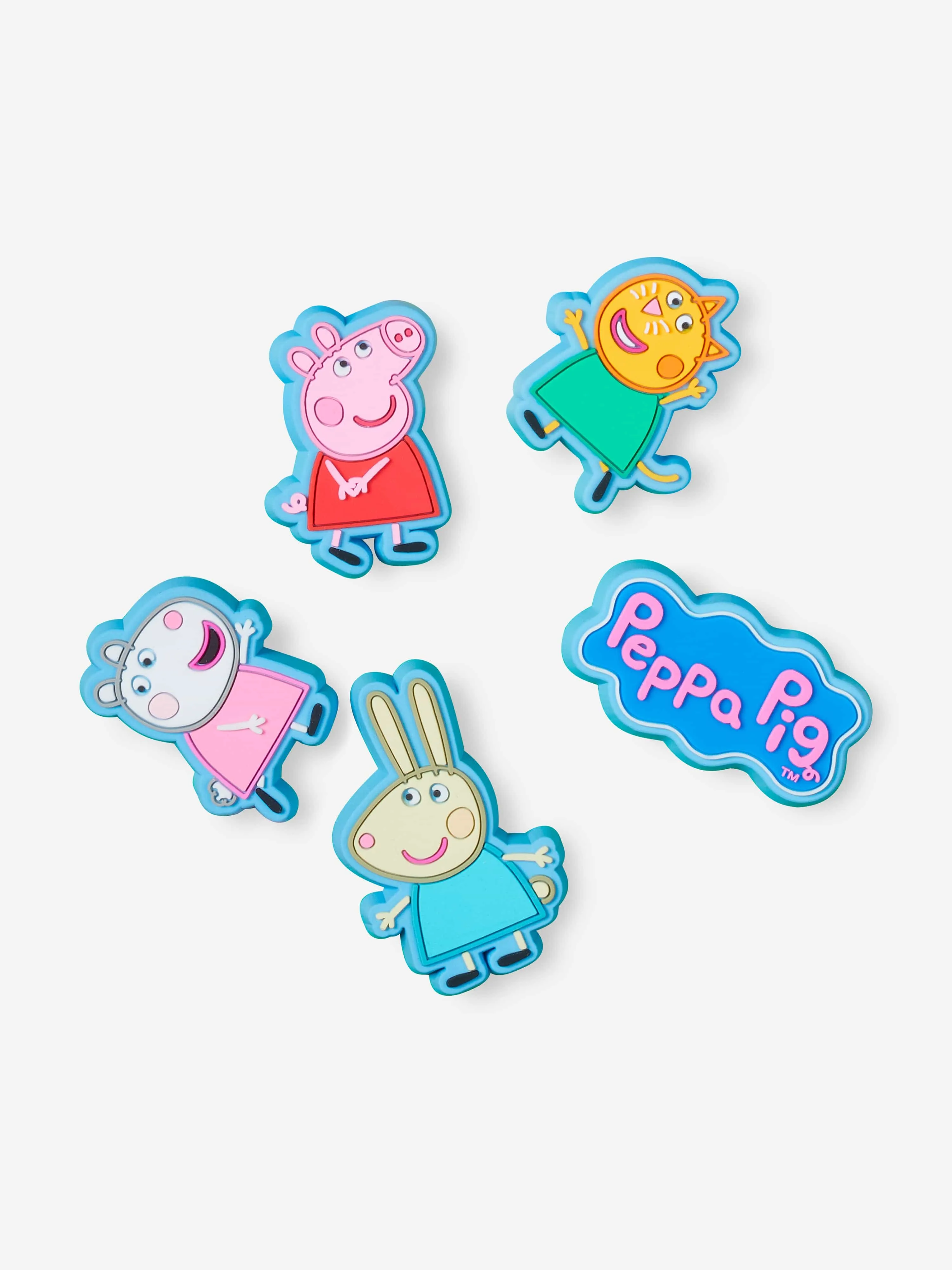 Crocs Kids Peppa Pig Jibbitz™ Charm 5 Pack in Multicolour