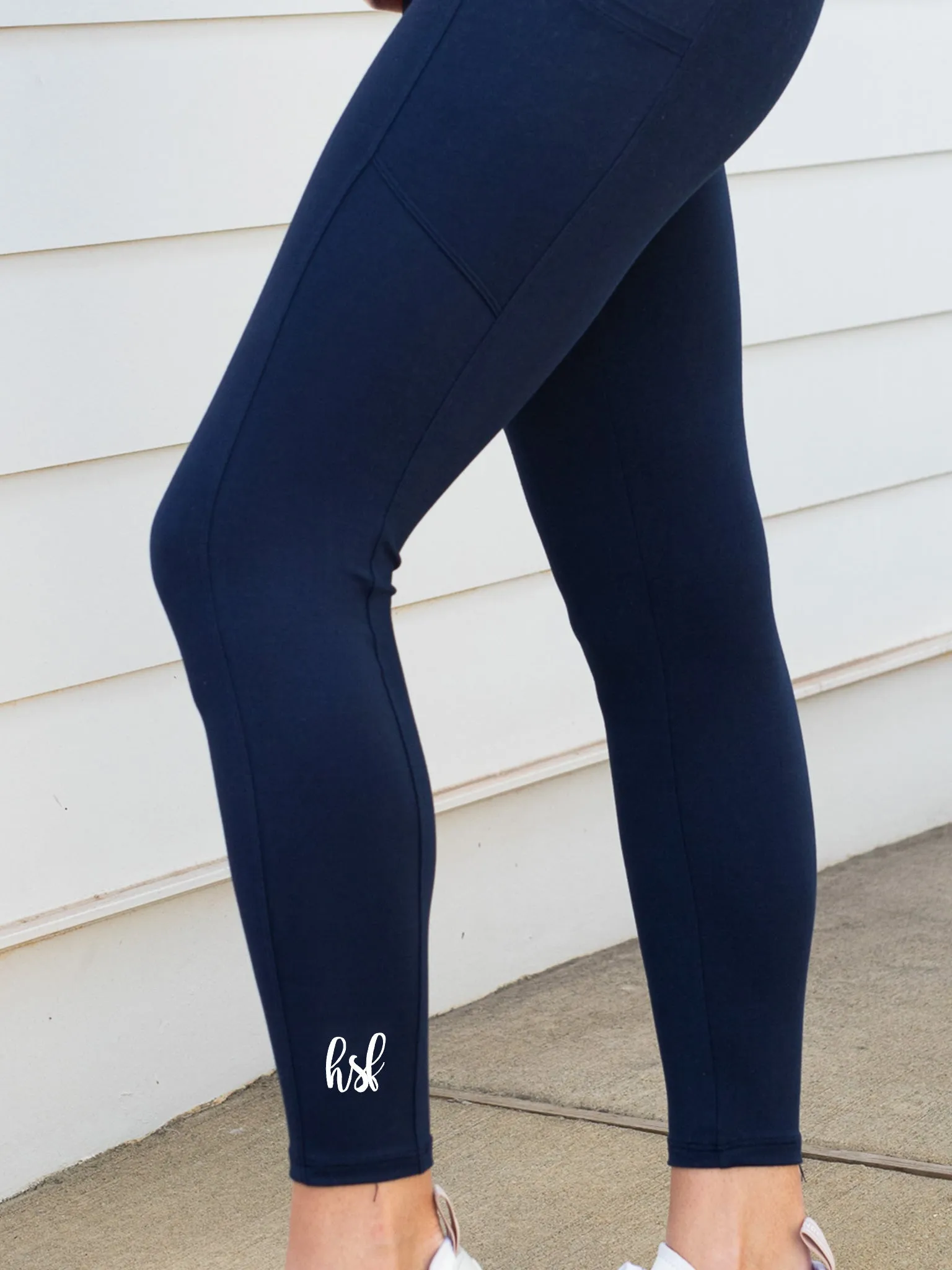 Crushing Goals Leggings - Navy