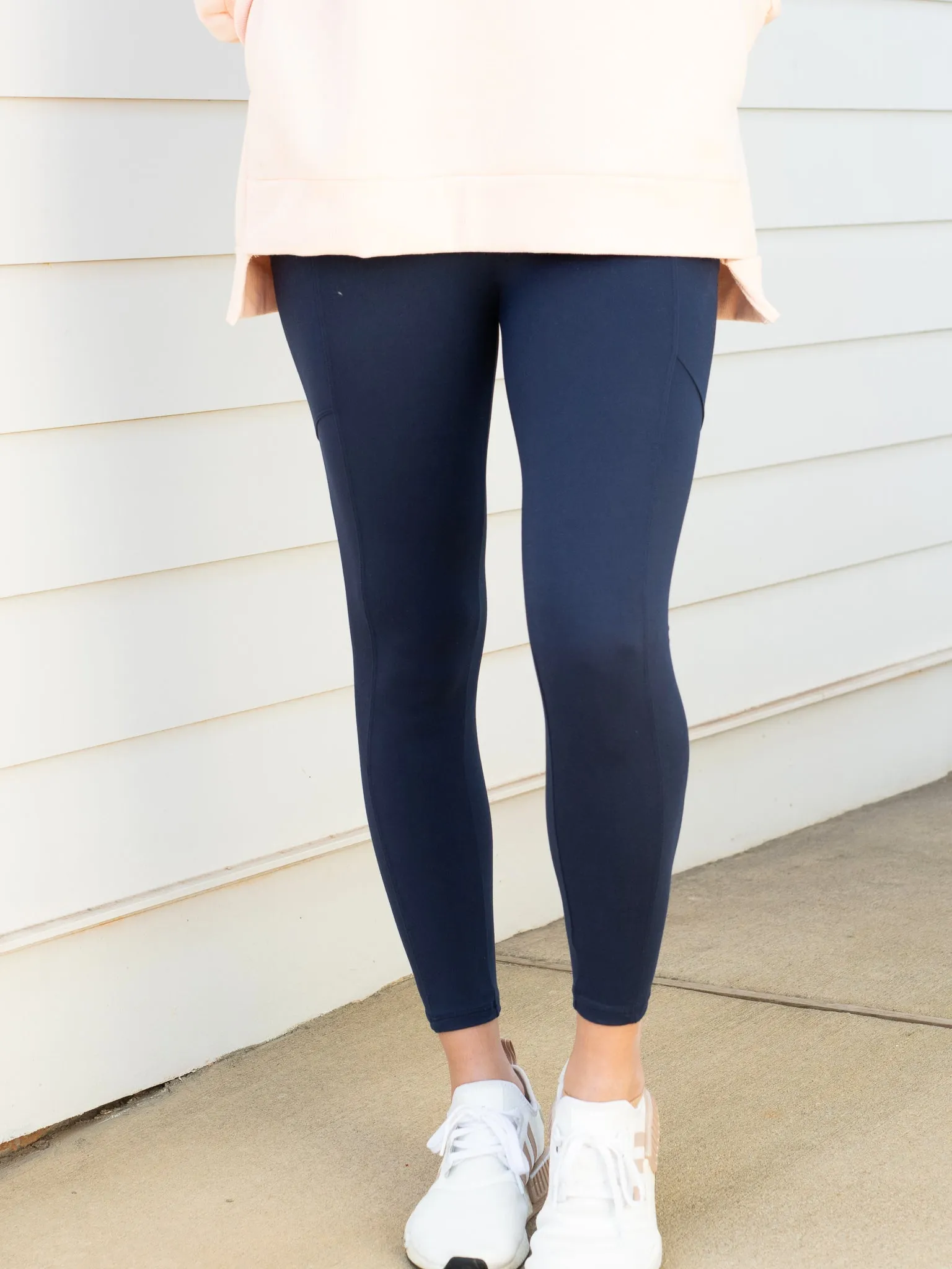 Crushing Goals Leggings - Navy