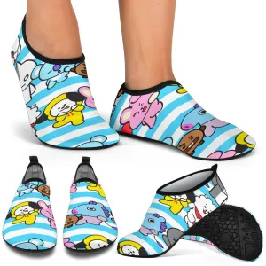 Cute Cartoon Animals Aqua Shoes