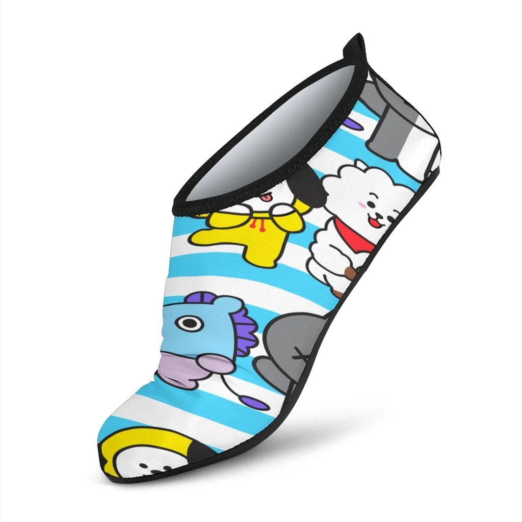 Cute Cartoon Animals Aqua Shoes