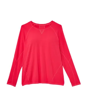 Dahlia Long Sleeve Tee | Magenta