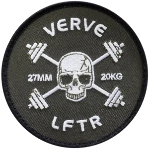 Dead LFTR Velcro Patch - White.