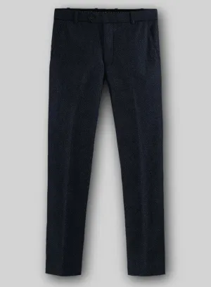 Deep Blue Heavy Tweed Pants