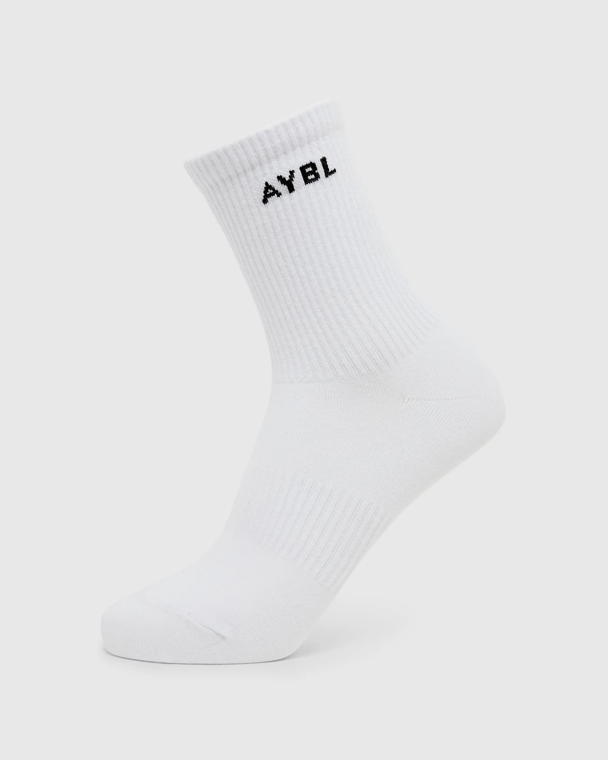 Everyday Crew Socks (3 Pack) - Black/White/Grey