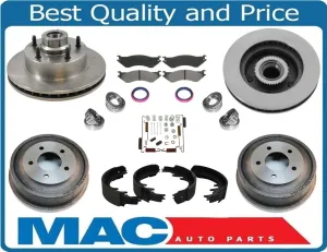 Fits 98-02 Dodge Ram 1500 Rotors & Pads Wheel Bearings Seals Drums Shoes Springs