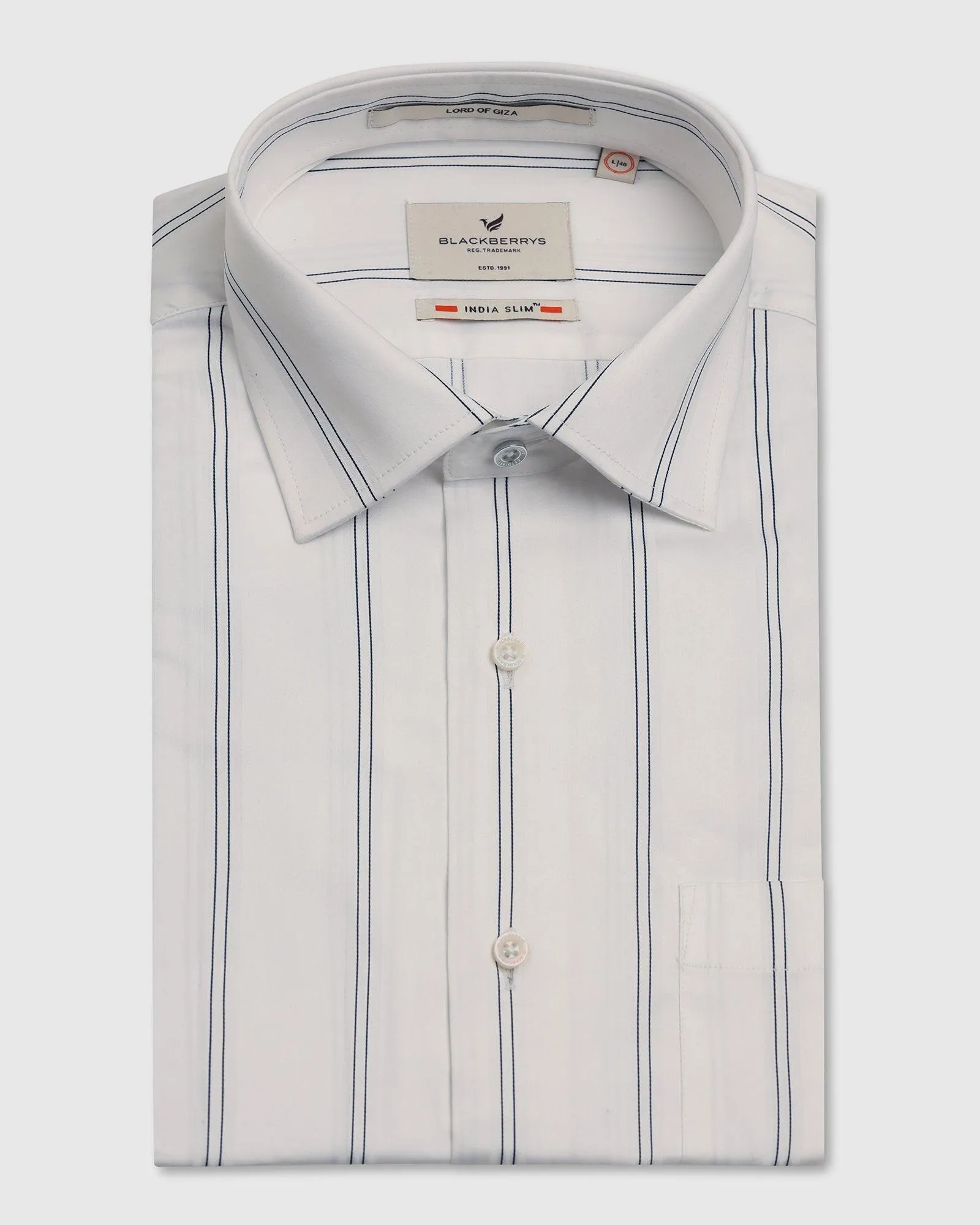 Formal White Stripe Shirt - Kolt