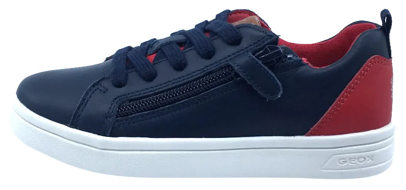 Geox DJ Rock Sneaker Navy Red Junior for Boy's