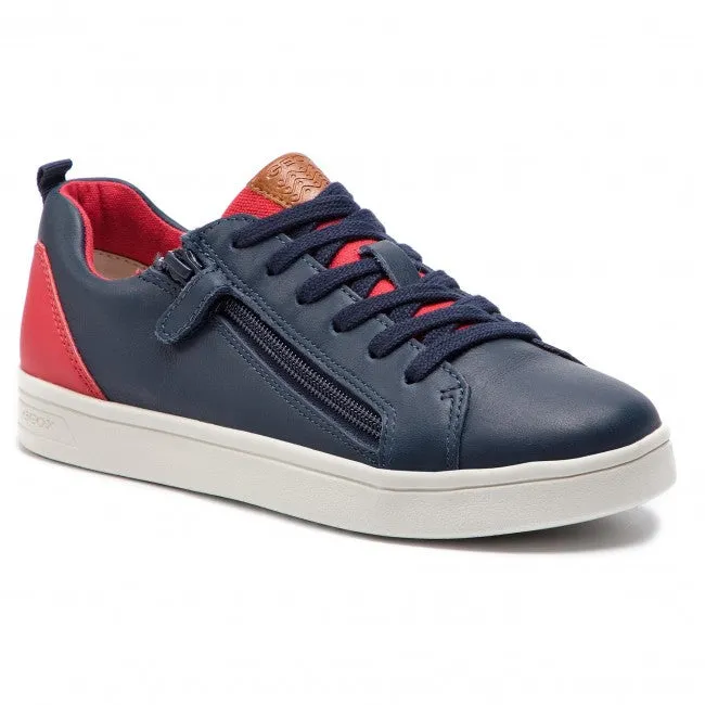 Geox DJ Rock Sneaker Navy Red Junior for Boy's