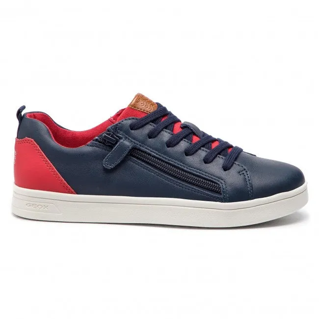 Geox DJ Rock Sneaker Navy Red Junior for Boy's