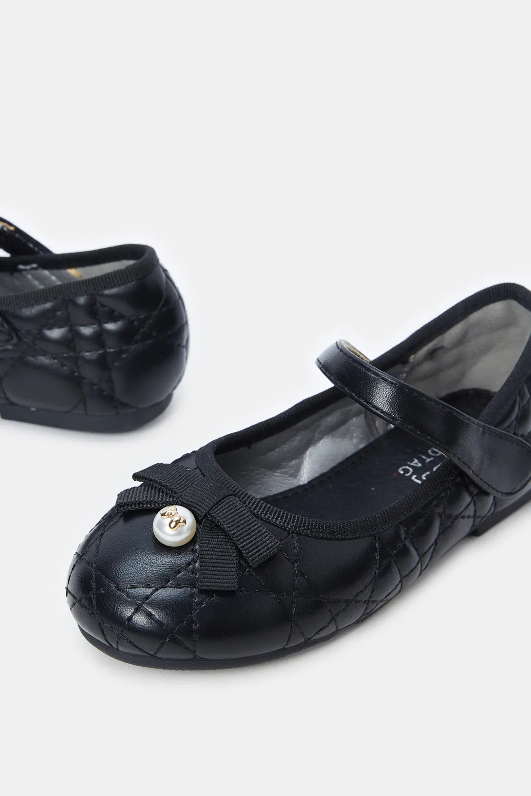 Girls Black Pearl Ballerina