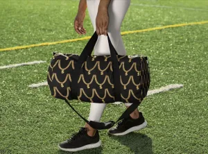 Gold Chain Pattern Duffle Bag