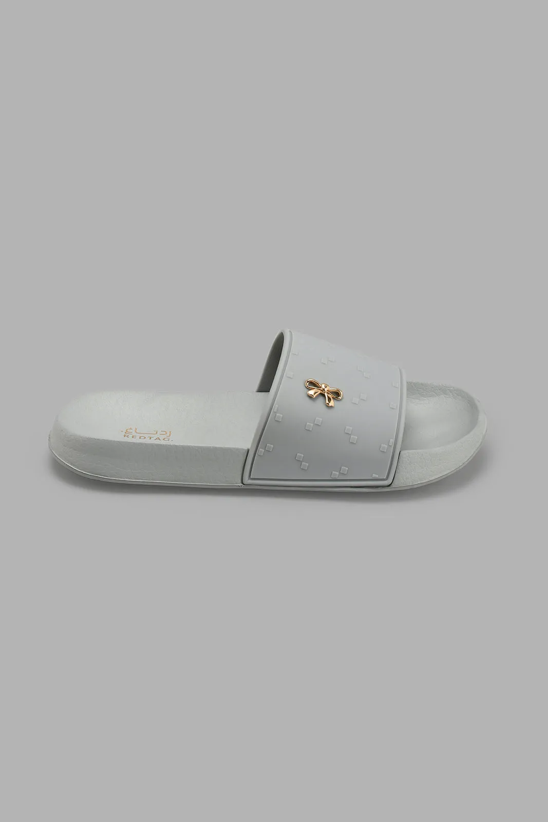 Grey Slide With Strap