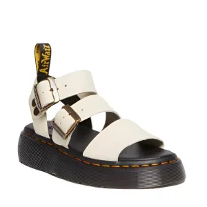 GRYPHON QUAD LEATHER PLATFORM SANDALS / Dr.MARTENS / BEIGE