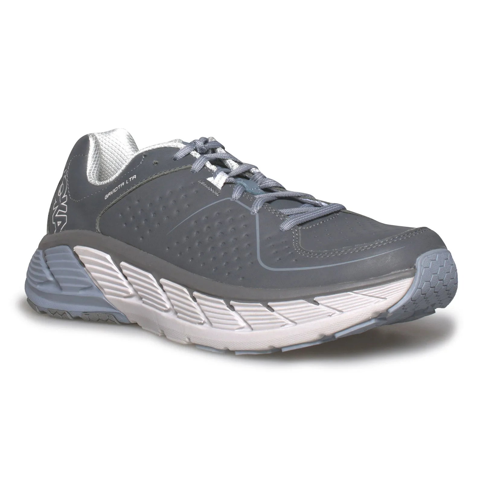 Hoka One One Gaviota Leather Charcoal / Tradewinds Running Shoe's - Men's