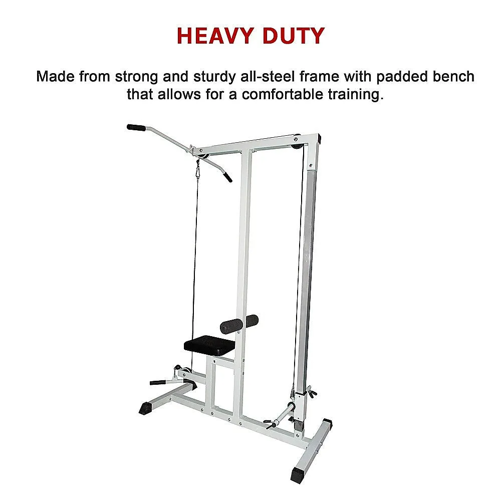 Home Fitness Multi Gym with Padded Bench and Cable System