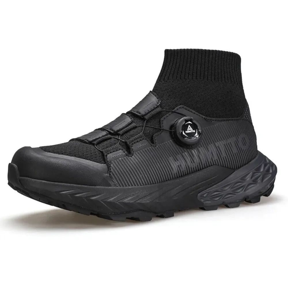 Humtto Men Boa Hiking Sock Sneakers 350632A-3 Black